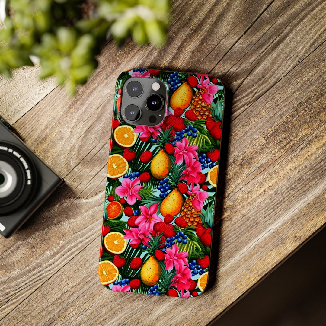 Slim Cute Phone Cases for Iphone - | iPhone 15 Case | iPhone 15 Pro Max Case, Iphone 14 Case, Iphone 14 Pro Max, Iphone 13, Summer Mixed Fruit - Studio40ParkLane