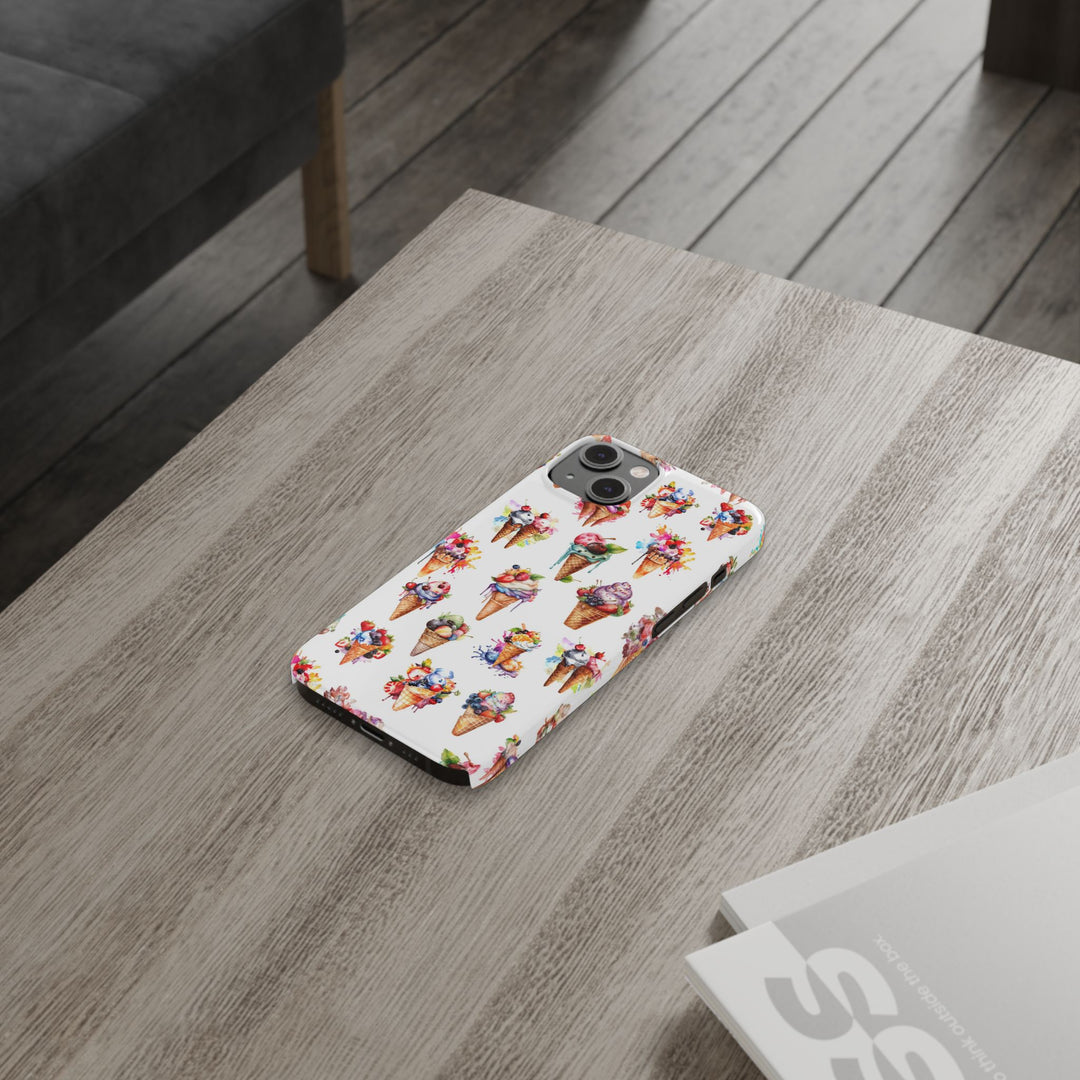Slim Summer Ice Cream Slim Cute Phone Cases for Iphone | iPhone 15 Case | iPhone 15 Pro Max Case, Iphone 14, Iphone 14 Pro Max, Iphone 13 - Studio40ParkLane
