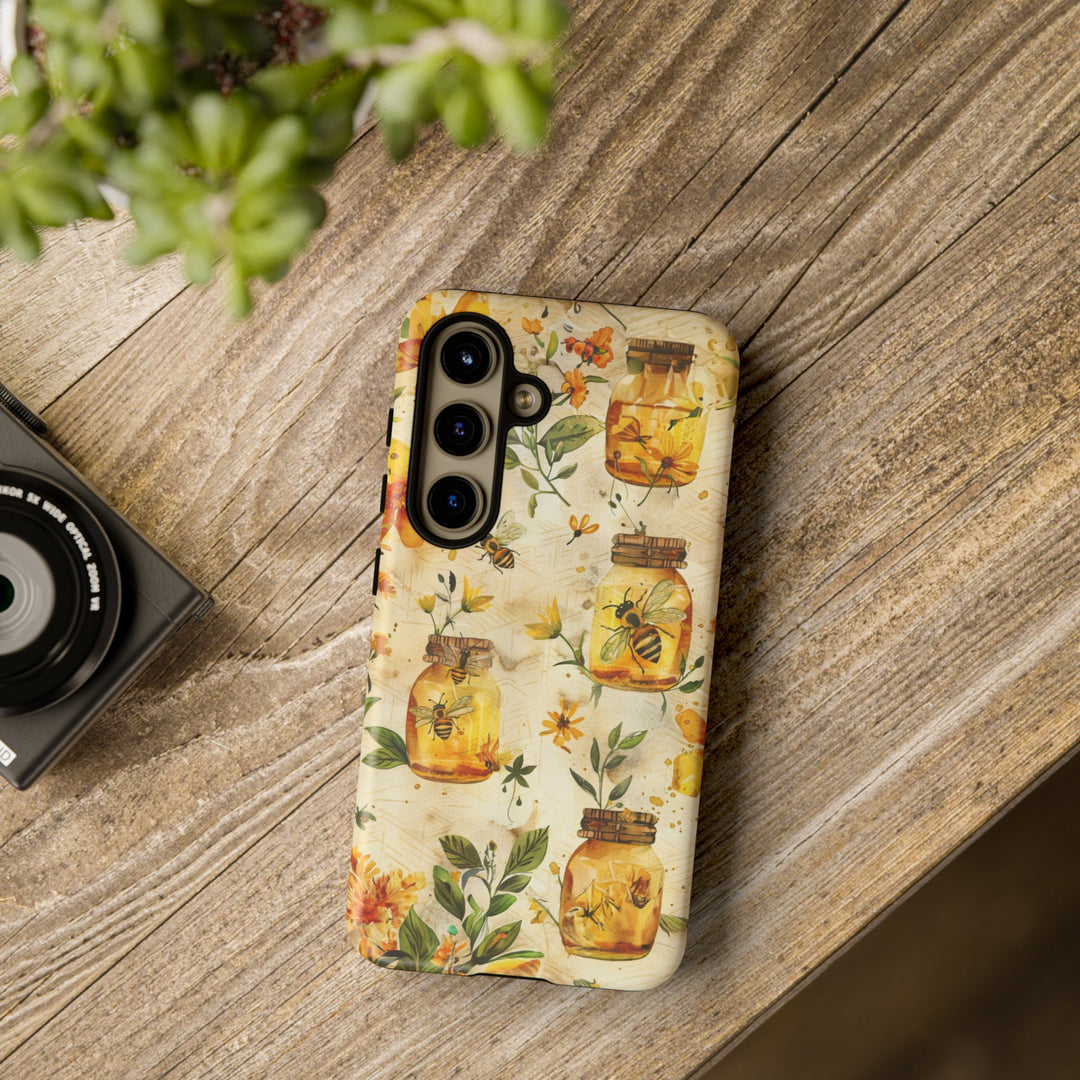 Impact Resistant, Honey Bees, Cute Phone Cases for Samsung S24, S23, S22, S21, IPhone 15 pro Iphone 14 pro Iphone 13 IPhone 12 Iphone 11 - Studio40ParkLane
