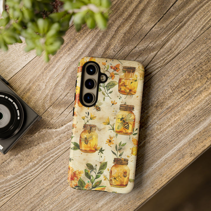 Impact Resistant, Honey Bees, Cute Phone Cases for Samsung S24, S23, S22, S21, IPhone 15 pro Iphone 14 pro Iphone 13 IPhone 12 Iphone 11 - Studio40ParkLane
