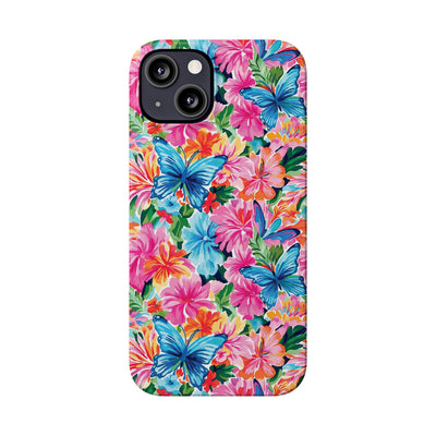 Slim Butterflies Flowers Gift for Her Cute Phone Cases for Iphone 16 Pro Max | iPhone 15 Case | iPhone 15 Pro Max Case, Iphone 14, 13, 12, 11, 10, 8, 7 - Studio40ParkLane