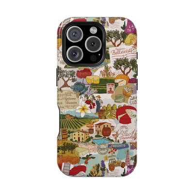 Italy Tuscany Coquette Collage Tough Magsafe Cute Phone Cases for Iphone | iPhone 17 Pro Max Case, Iphone 16, Iphone 15 14 13 12 11 10 9 - Studio40ParkLane