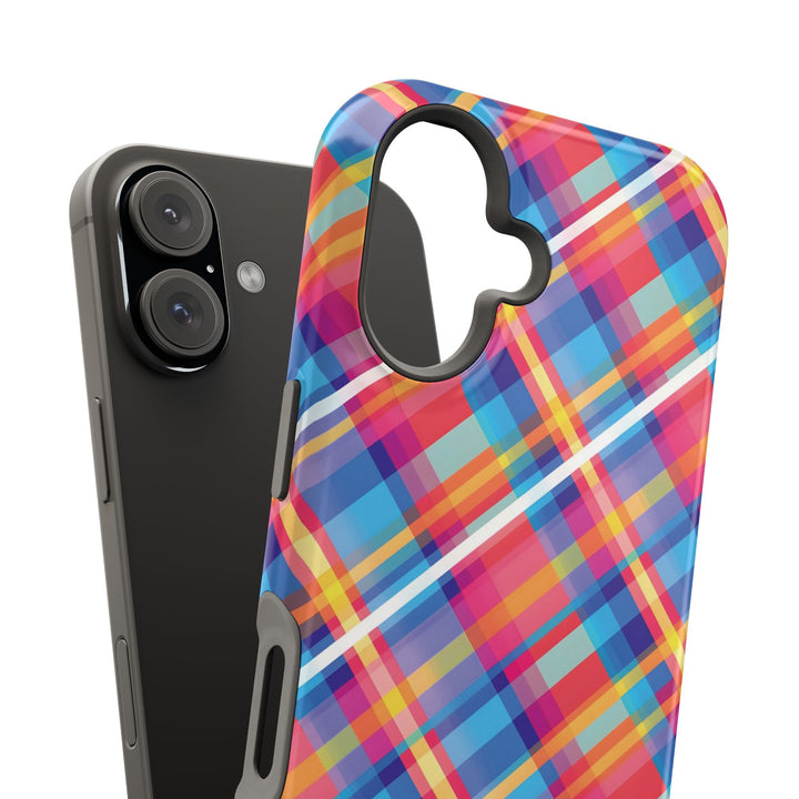 Checkered Plaid Magsafe Gift for Her Cute Phone Case for Iphone, | iPhone 16 | iPhone 15 Pro Max, Iphone 14 Pro Max, 13 12 11 10 9 8 7 - Studio40ParkLane
