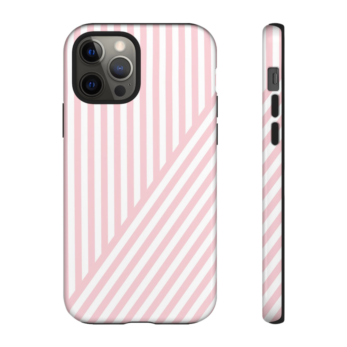 Custom Personalized Tough Phone Case - Aesthetic Stripes - For iPhone 17 Pro Max iPhone 16 Pro iPhone 15 Iphone 14 Iphone 13 Plus 13 12 11 - Studio40ParkLane