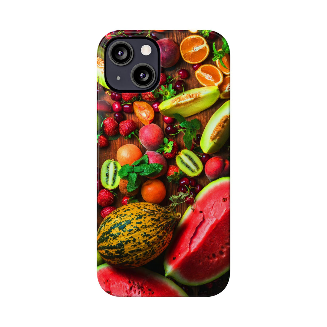 Slim Fall Fruit Collage Phone Cases for Iphone 16 | iPhone 15 Case | iPhone 15 Pro Max Case, Iphone 14, Iphone 14 Pro Max, Iphone 13, Slim Mom Dad Gift - Studio40ParkLane