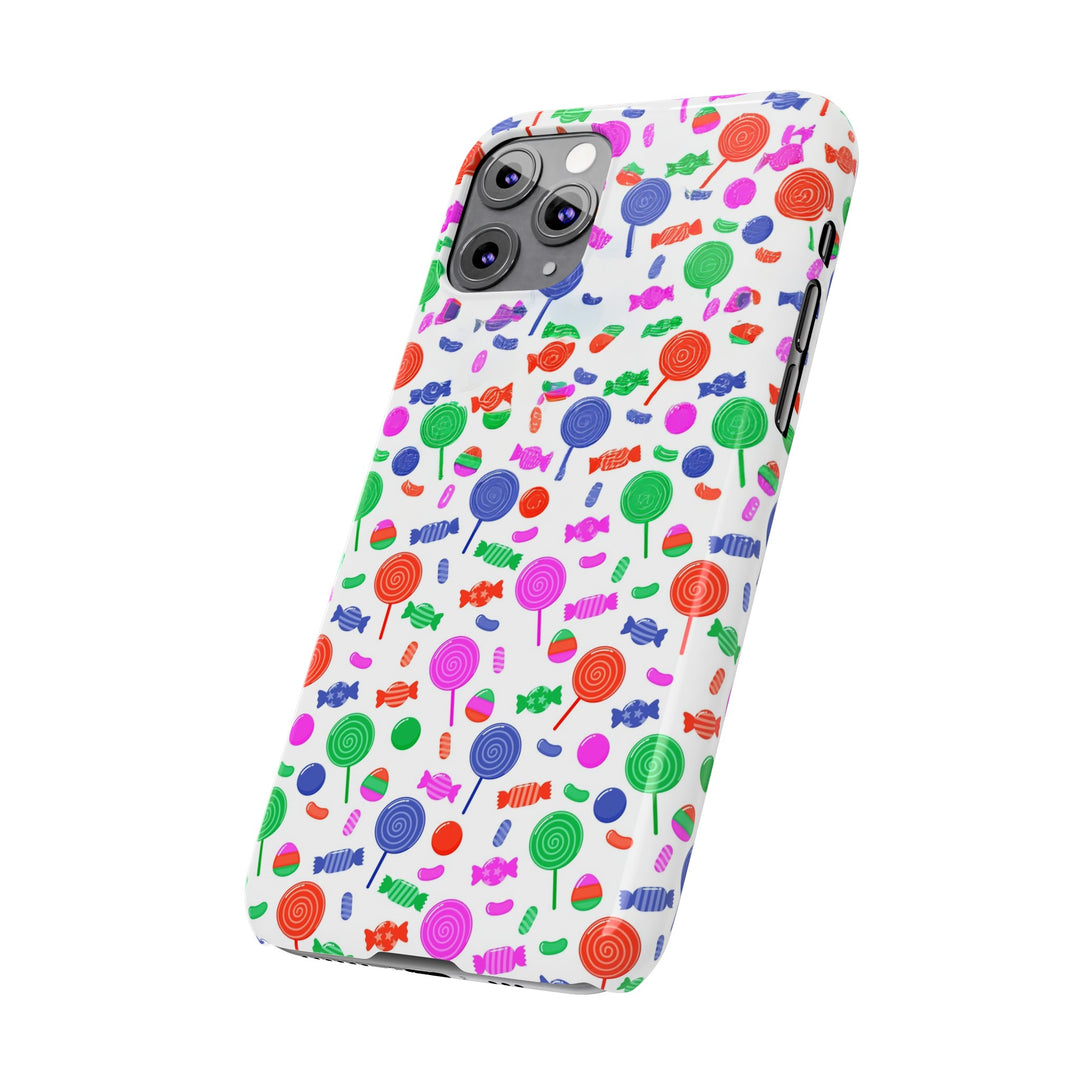 Slim Cute Phone Cases for Iphone - | iPhone 15 Case | iPhone 15 Pro Max Case, Iphone 14 Case, Iphone 14 Pro Max, Iphone 13, Summer Lollipops Red - Studio40ParkLane