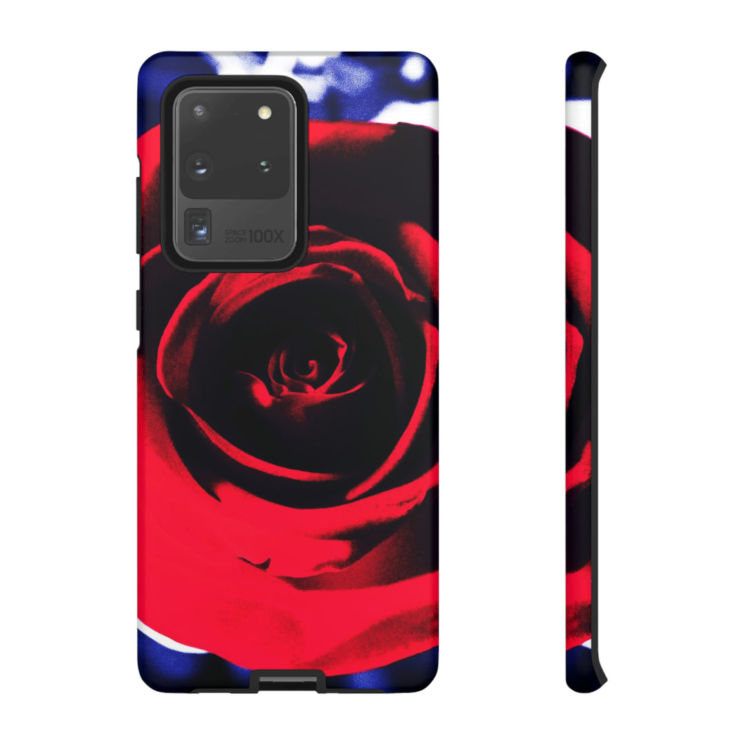 Cute Samsung Phone Case | Aesthetic Samsung Phone Case | Red Rose | Galaxy S23, S22, S21, S20 | Luxury Double Layer | Cool - Studio40ParkLane