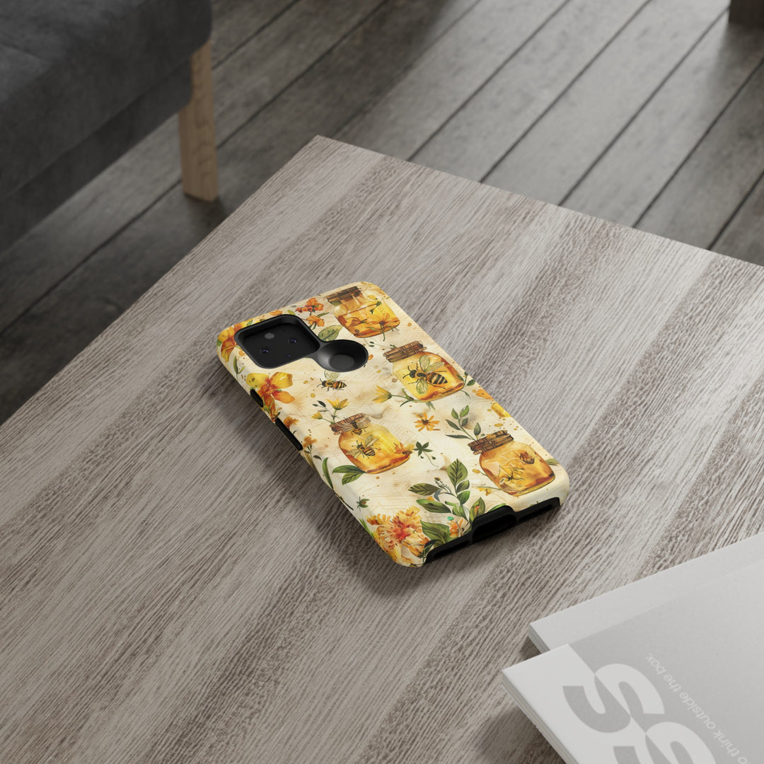Impact Resistant, Honey Bees, Cute Phone Cases for Samsung S24, S23, S22, S21, IPhone 15 pro Iphone 14 pro Iphone 13 IPhone 12 Iphone 11 - Studio40ParkLane