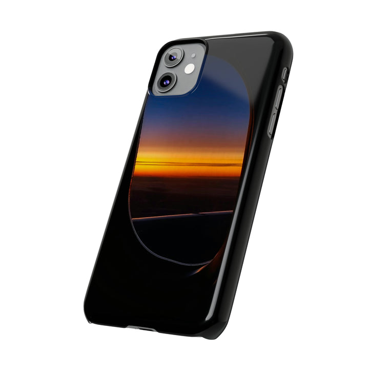 Slim Cute Phone Cases for Iphone - | iPhone 15 Case | iPhone 15 Pro Max Case, Iphone 14 Case, Iphone 14 Pro Max, Iphone 13, Airplane Window Sunset - Studio40ParkLane