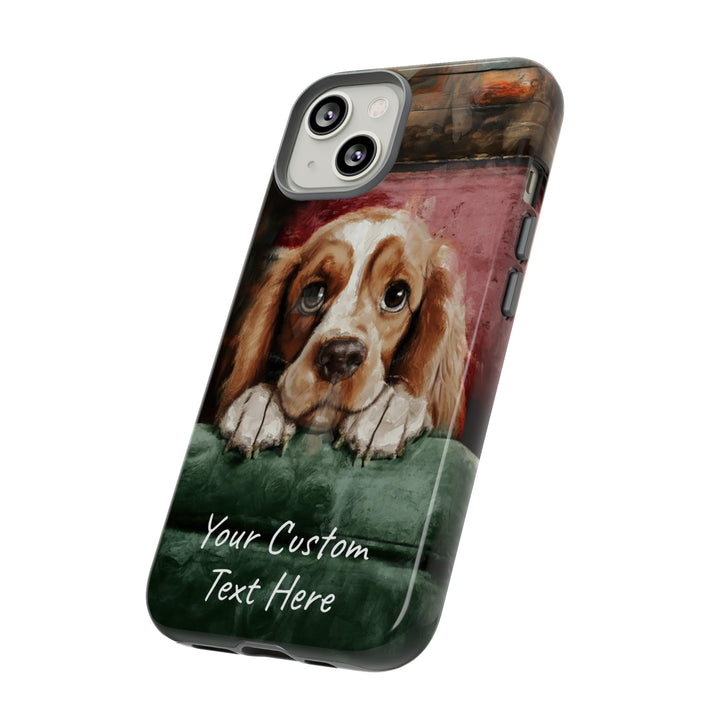 Personalize this Cute IPhone Case | Cocker Spaniel iPhone Case, iPhone 15 Case | iPhone 15 Case, Iphone 14 Case, Iphone 14 Pro Max Case - Studio40ParkLane