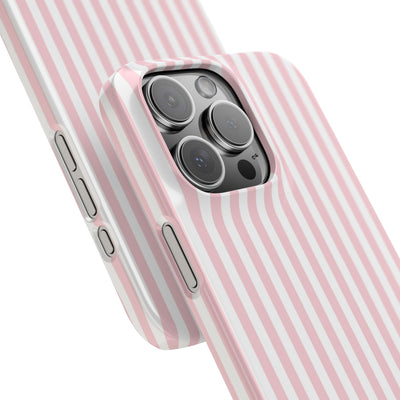 Slim Sweet Pink Striped Cute Phone Case for Iphone 16 - | iPhone 15 Pro Max Case | iPhone 14 Case Iphone 13 12 11 10 9 8 7 X XS Gift for Her
