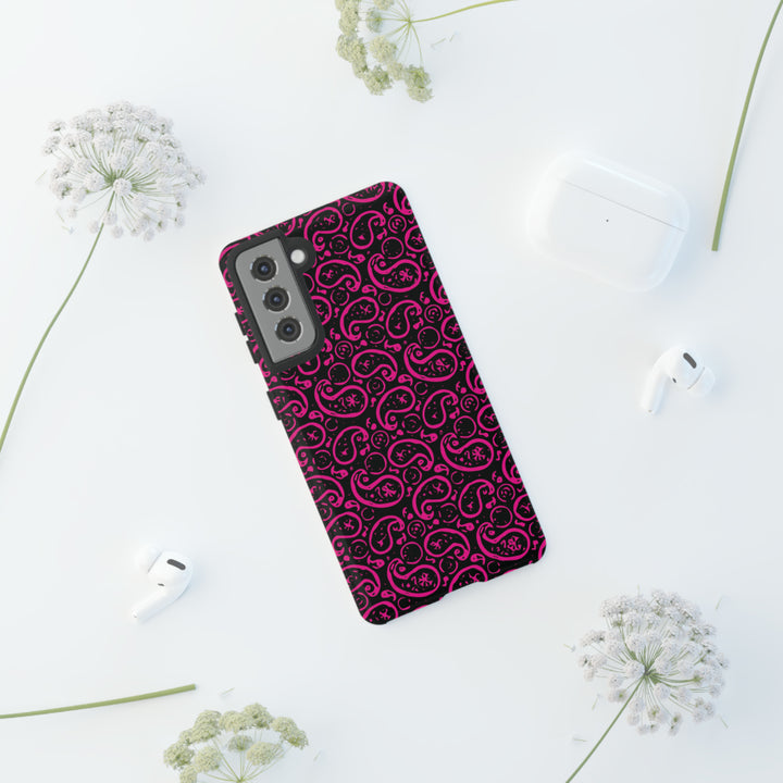 Samsung Galaxy Phone Case | Galaxy S23, S22, S21, S20 | Luxury Case Double Layered | Impact Resistant | Fashionable - Paisley 3 - Studio40ParkLane