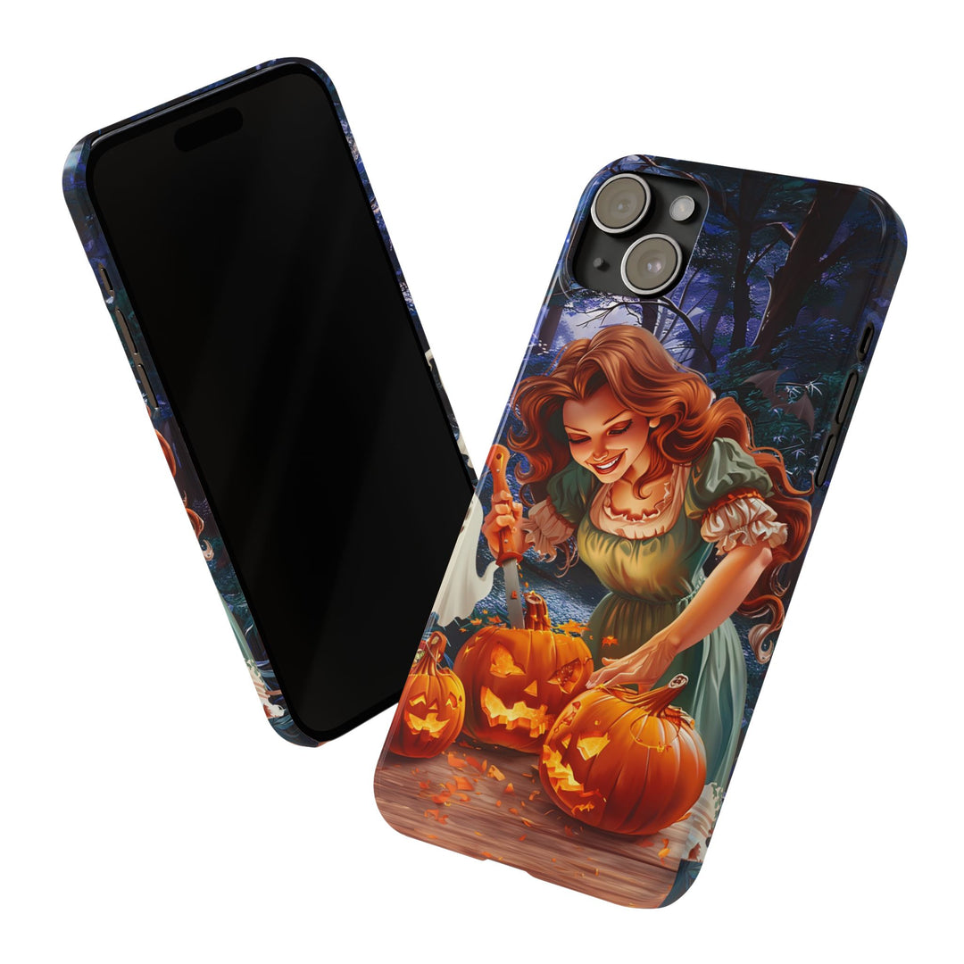 Slim Fall Autumn Pumpkin Fairy Gift for Her Cute Phone Cases for Iphone 16 | iPhone 15 Case | iPhone 15 Pro Max Case, Iphone 14, Iphone 14 Pro Max, Iphone 13, Slim - Studio40ParkLane