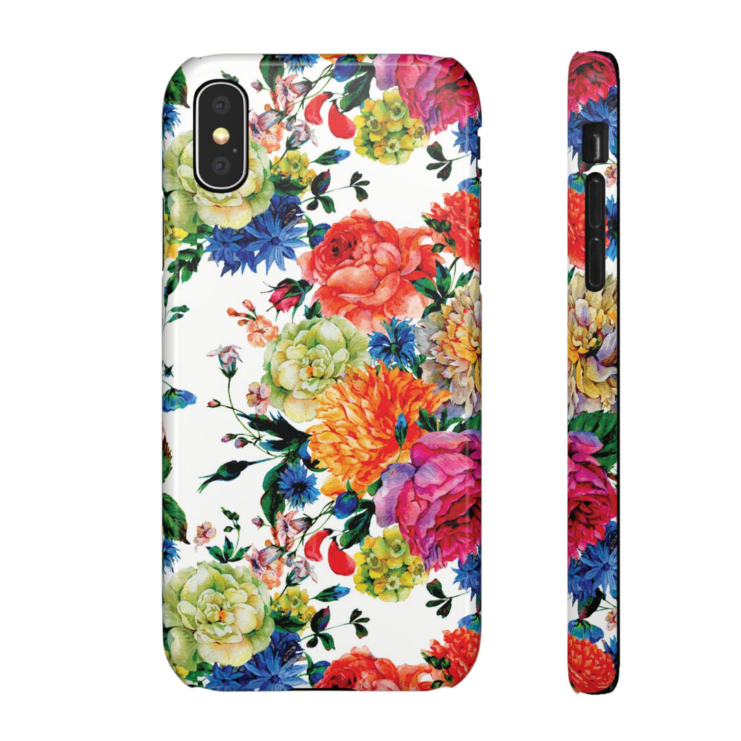 Sleek Snap Colorful Flowers Cute Phone Case for iPhone 16 15 14 13 12 11 X Xs Max Xr Pro Plus Samsung Galaxy S24 S23 S22 S21 S20 Note Ultra