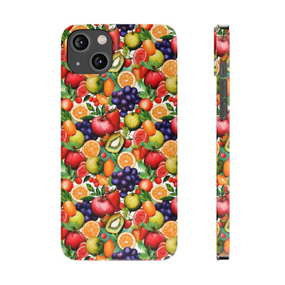 Slim Cute Phone Cases for Iphone  | iPhone 15 Case | iPhone 15 Pro Max Case, Iphone 14, Iphone 14 Pro Max, Iphone 13, Summer Fruit Mix Selection