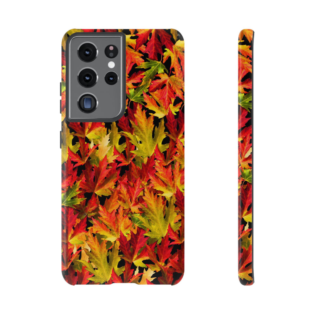 Fall Leaves Impact Resistant, Cute Phone Cases for Samsung S24, S23, S22, S21, IPhone 15 pro Iphone 14 pro Iphone 13 IPhone 12 Iphone 11 - Studio40ParkLane