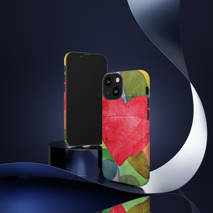 Cute IPhone Case | iPhone 15 Case | iPhone 15 Pro Max Case, Iphone 14 Case, Iphone 14 Pro Max Case IPhone Case for Art Lovers, Red Heart - Studio40ParkLane