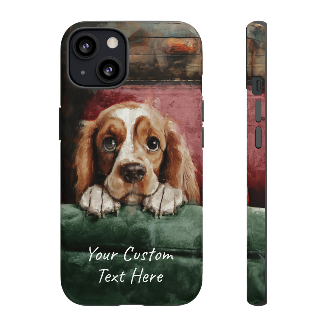 Personalize this Cute IPhone Case | Cocker Spaniel iPhone Case, iPhone 15 Case | iPhone 15 Case, Iphone 14 Case, Iphone 14 Pro Max Case - Studio40ParkLane
