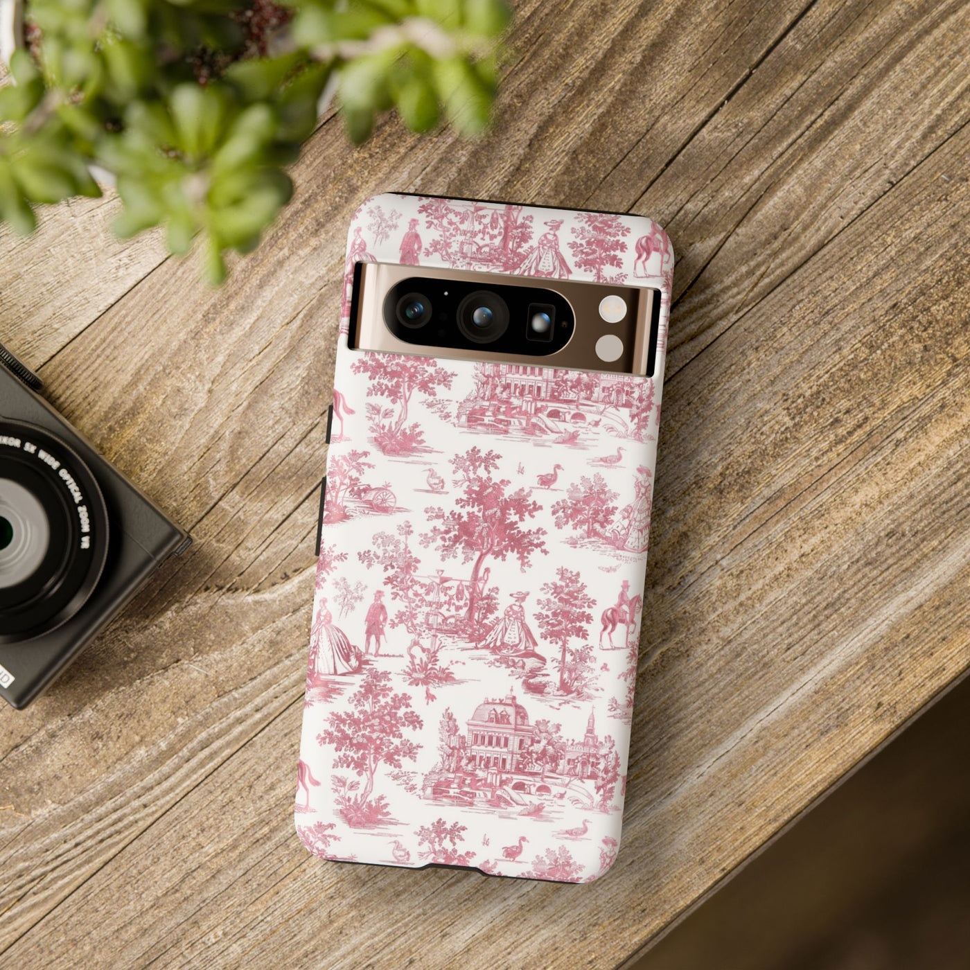Premium Tough French Toile Gift for Her Cute Phone Cases for Samsung S25, S24, S23, S22, S21 Iphone, 16, 15, 14, 13, 12 Plus Max Pro Ultra - Studio40ParkLane