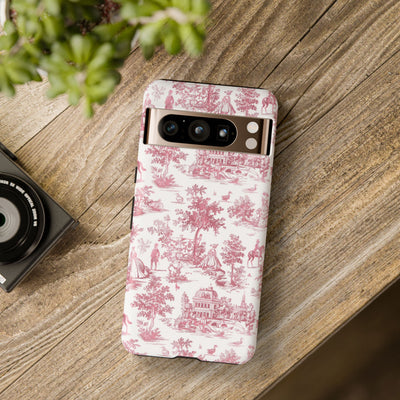 Premium Tough French Toile Gift for Her Cute Phone Cases for Samsung S25, S24, S23, S22, S21 Iphone, 16, 15, 14, 13, 12 Plus Max Pro Ultra - Studio40ParkLane