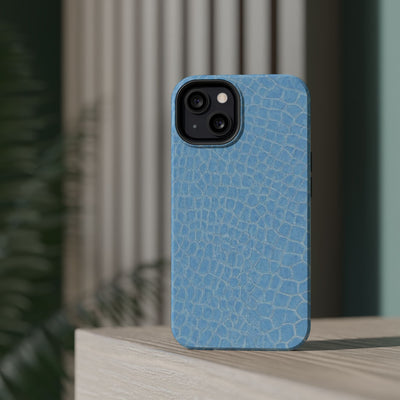Non Leather Blue Color Pattern Magsafe Cute Phone Case for Iphone Gift for Her, | iPhone 15 Case | iPhone 15 Pro Max Case, Iphone 14, Iphone 14 Pro Max, Iphone 13, Iphone 16