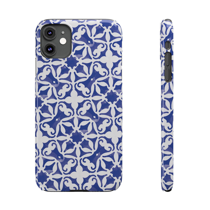 Slim Blue Mosaic Gift for Her Cute Phone Cases for Iphone 16 Case | iPhone 15 Case | iPhone 15 Pro Max Case, Iphone 14, Iphone 14 Pro Max, Iphone 13, 11,10,8,7 - Studio40ParkLane