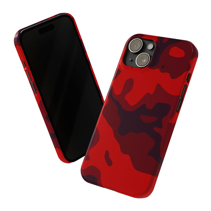 Slim Cute Phone Cases for Iphone - | iPhone 15 Case | iPhone 15 Pro Max Case, Iphone 14 Case, Iphone 14 Pro Max, Iphone 13, Red Camo Camouflage - Studio40ParkLane