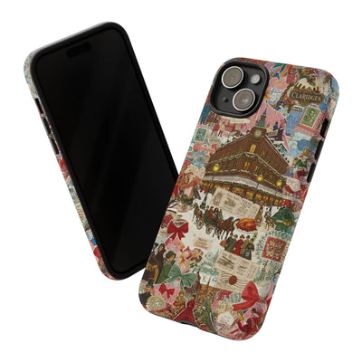 Aesthetic Tough London Coquette Collage Premium Phone Case - For iPhone 17 Pro Max iPhone 16 Pro iPhone 15 Iphone 14 Plus 13 Pro 12 11 10 XR - Studio40ParkLane