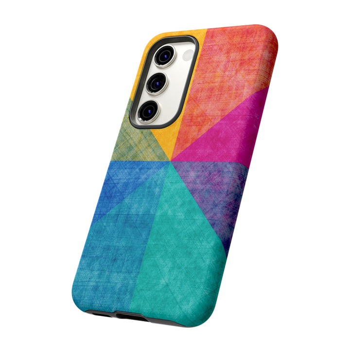 Impact Resistant, Colored Shapes, Cute Phone Cases for Samsung S24, S23, S22, S21, IPhone 15 pro Iphone 14 pro Iphone 13 IPhone 12 Iphone 11 - Studio40ParkLane