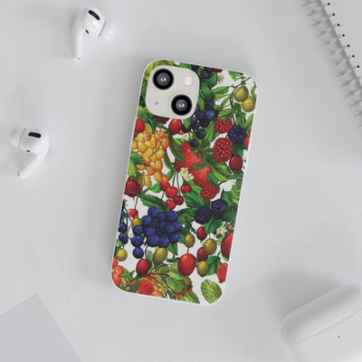 Cute Flexi Phone Cases, For Samsung Galaxy and Iphone, Summer Mixed Fruit, Galaxy S23 Phone Case, Samsung S22 Case, Samsung S21, Iphone 15, Iphone 14, Iphone 13