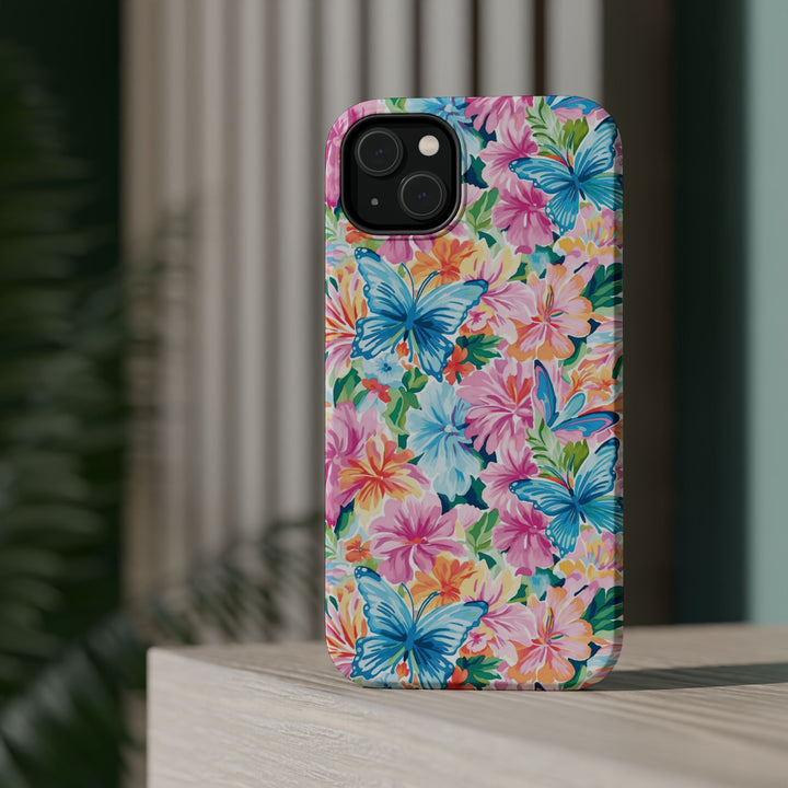 Butterflies Flowers Magsafe Cute Phone Case for Iphone Gift for Her, iPhone 16 Case iPhone 15 Pro Max Case, Iphone 14, Iphone 14 Pro Max, 13, 12 - Studio40ParkLane