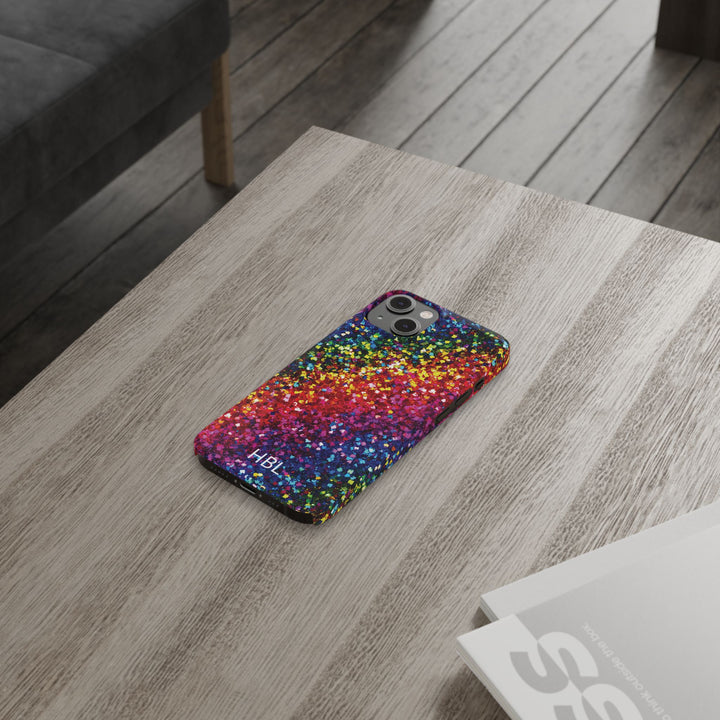 Slim Personalized Slim Muted Faux Play on Glitter Effect Cute Phone Cases for Iphone 16 Pro Max | iPhone 15 Case | iPhone 15 Pro Max Case, Iphone 14, Iphone 14 Pro Max, Iphone 13 12 11 8 7 - Studio40ParkLane