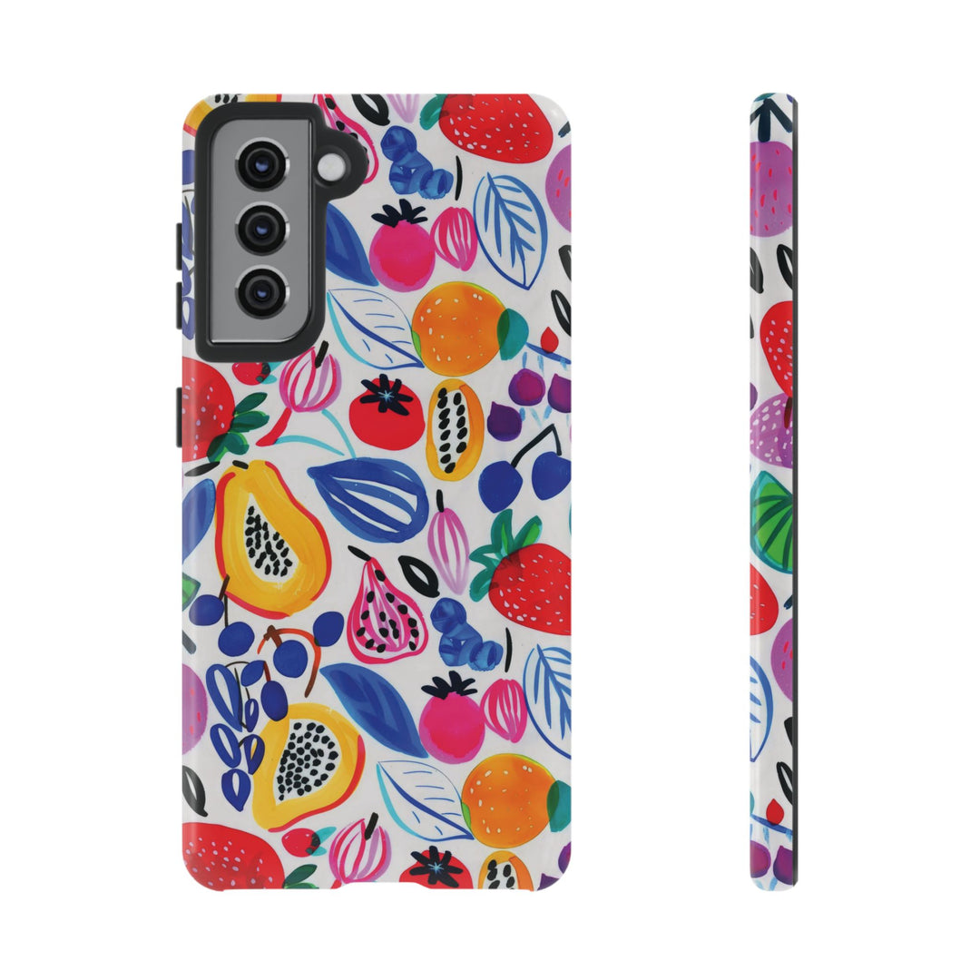 Premium Tough Summer Fruit Collage Gift for Her Cute Phone Cases for Samsung and Iphone, 16, 15, 14, S24, S23, S22, S21, S20, Plus, Ultra, Pro - Studio40ParkLane