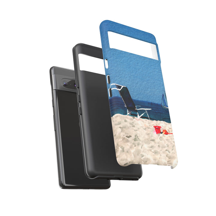 Cute Samsung Case | Cool Iphone Case | Summer Blue Beach Chair, Samsung S24, S23, S22, S21, IPhone 15 Case | Iphone 14 Case, Iphone 13 Case - Studio40ParkLane
