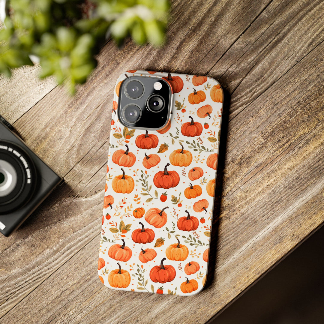 Slim Fall Autumn Pumpkins Gift for Her Cute Phone Cases for Iphone 16 | iPhone 15 Case | iPhone 15 Pro Max Case, Iphone 14, Iphone 14 Pro Max, Iphone 13, Slim - Studio40ParkLane