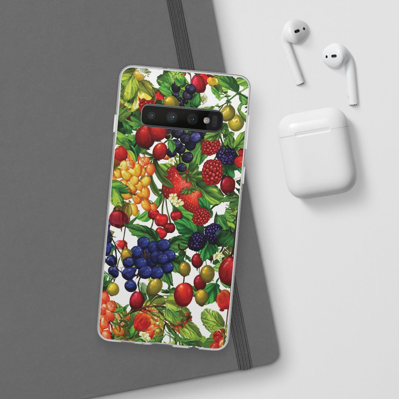 Cute Flexi Phone Cases, For Samsung Galaxy and Iphone, Summer Mixed Fruit, Galaxy S23 Phone Case, Samsung S22 Case, Samsung S21, Iphone 15, Iphone 14, Iphone 13