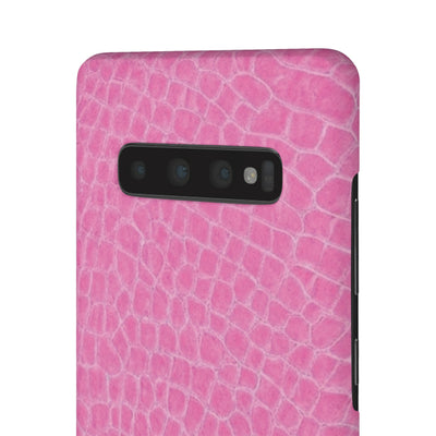 Snap Non Leather Pink Color Pattern Gift for Her Cute Phone Cases for Samsung Galaxy S24, S23, S22, S21, S20, Plus, Ultra, Iphone 16, 15, 14, Pro and Max - Studio40ParkLane
