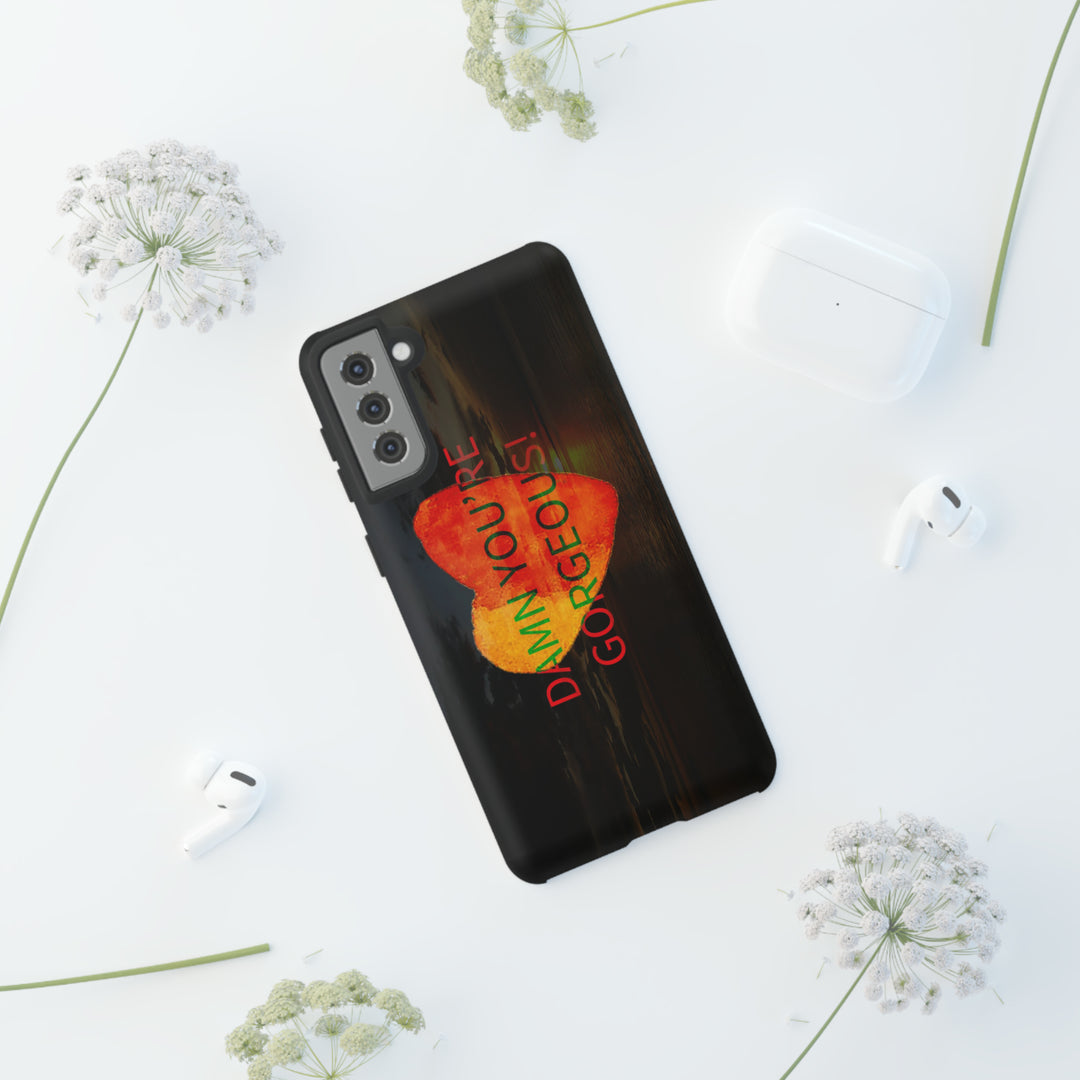 Cute Samsung Phone Case | Aesthetic Samsung Phone Case | Sunset Heart | Galaxy S23, S22, S21, S20 | Luxury Double Layer | Cool - Studio40ParkLane