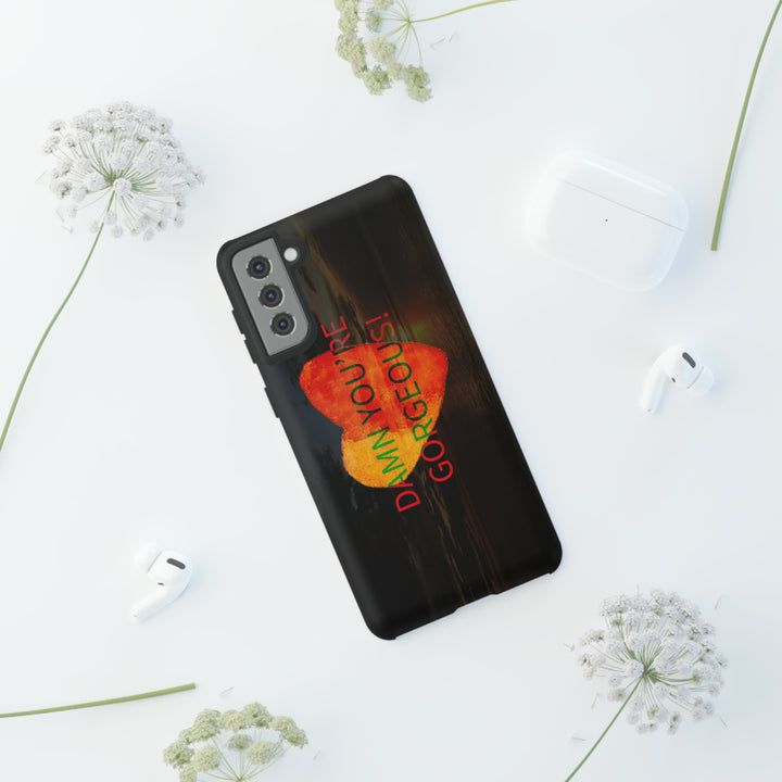Cute Samsung Phone Case | Aesthetic Samsung Phone Case | Sunset Heart | Galaxy S23, S22, S21, S20 | Luxury Double Layer | Cool - Studio40ParkLane
