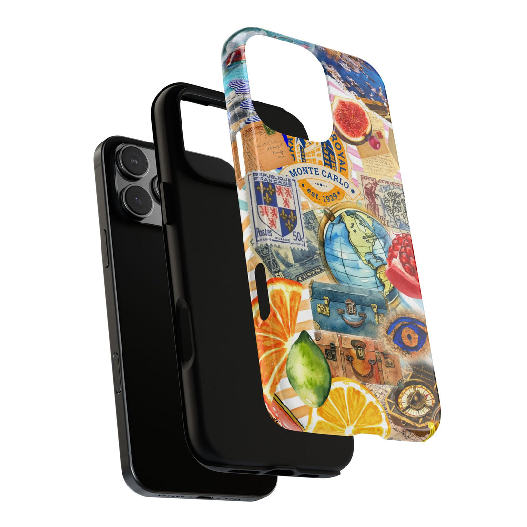 Cute European Summer Collage Phone Case, for IPhone 16 Case | Iphone 15, Iphone 14, IPhone 13 Case, 11 8 7, Samsung Galaxy S24, S23, S22, S21 Extra Protective - Studio40ParkLane