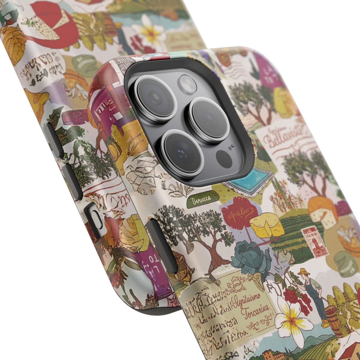 Italy Tuscany Coquette Collage Tough Magsafe Cute Phone Cases for Iphone | iPhone 17 Pro Max Case, Iphone 16, Iphone 15 14 13 12 11 10 9 - Studio40ParkLane