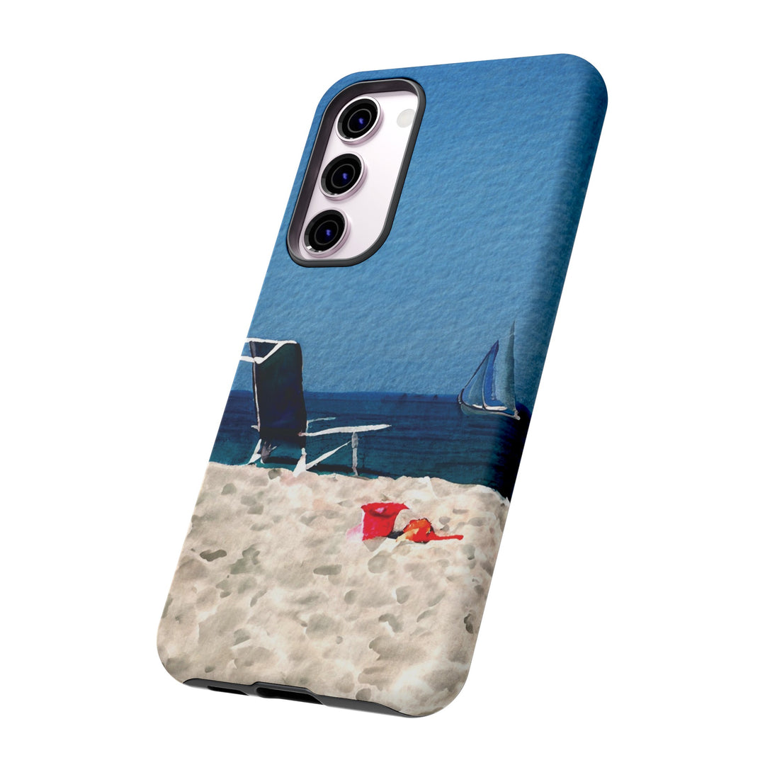 Cute Samsung Case | Cool Iphone Case | Summer Blue Beach Chair, Samsung S24, S23, S22, S21, IPhone 15 Case | Iphone 14 Case, Iphone 13 Case - Studio40ParkLane