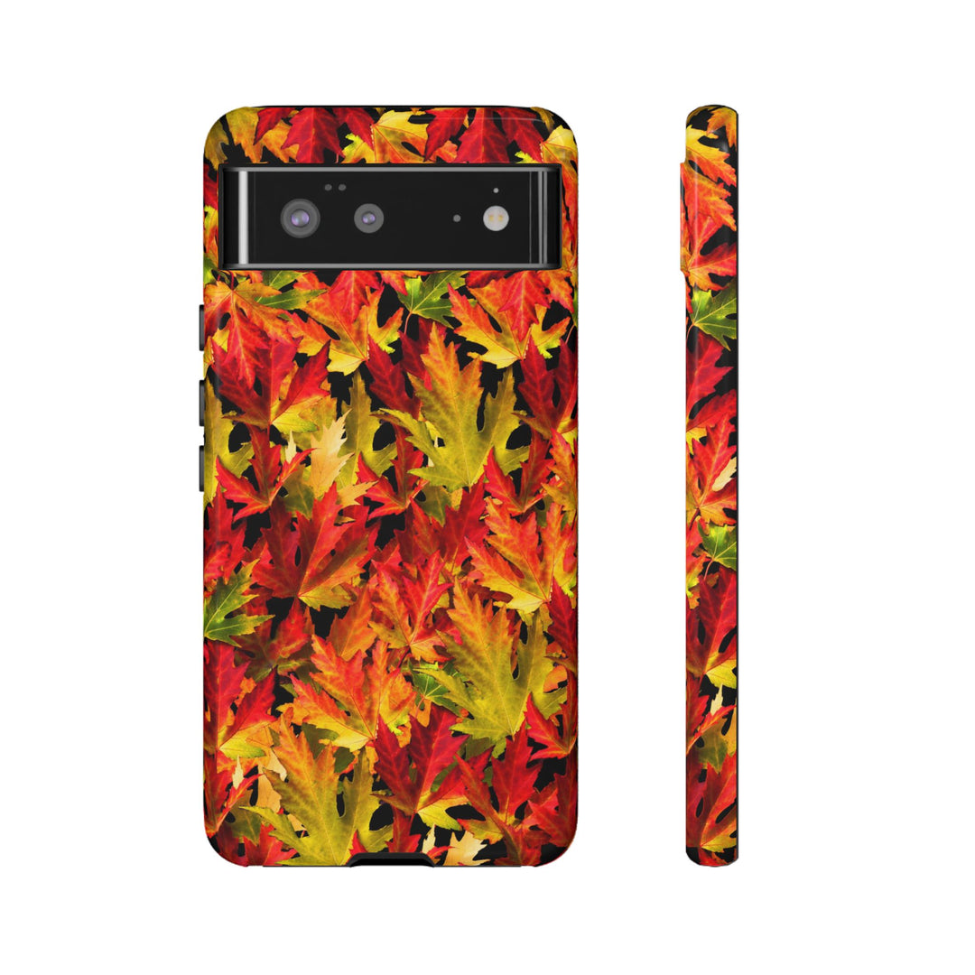 Fall Leaves Impact Resistant, Cute Phone Cases for Samsung S24, S23, S22, S21, IPhone 15 pro Iphone 14 pro Iphone 13 IPhone 12 Iphone 11 - Studio40ParkLane