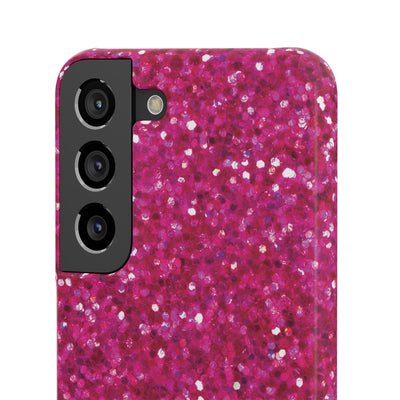 Snap Non-Glitter Muted Pink Play on "Faux" Glitter Effect Cute Phone Cases for Samsung and Iphone, 16, 15, 14, S24, S23, S22, S21, S20, Plus and Ultra