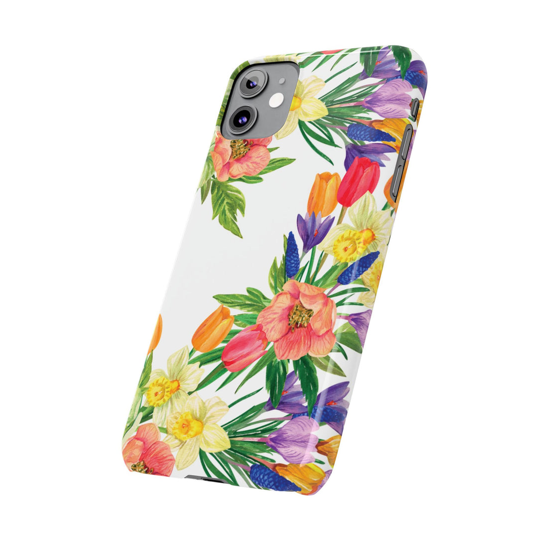 Slim Spring Flowers Gift for Her Cute Phone Cases for Iphone 16 Pro Max | iPhone 15 Case | iPhone 15 Pro Max Case, Iphone 14, 13, 12, 11, 10, 8, 7 - Studio40ParkLane