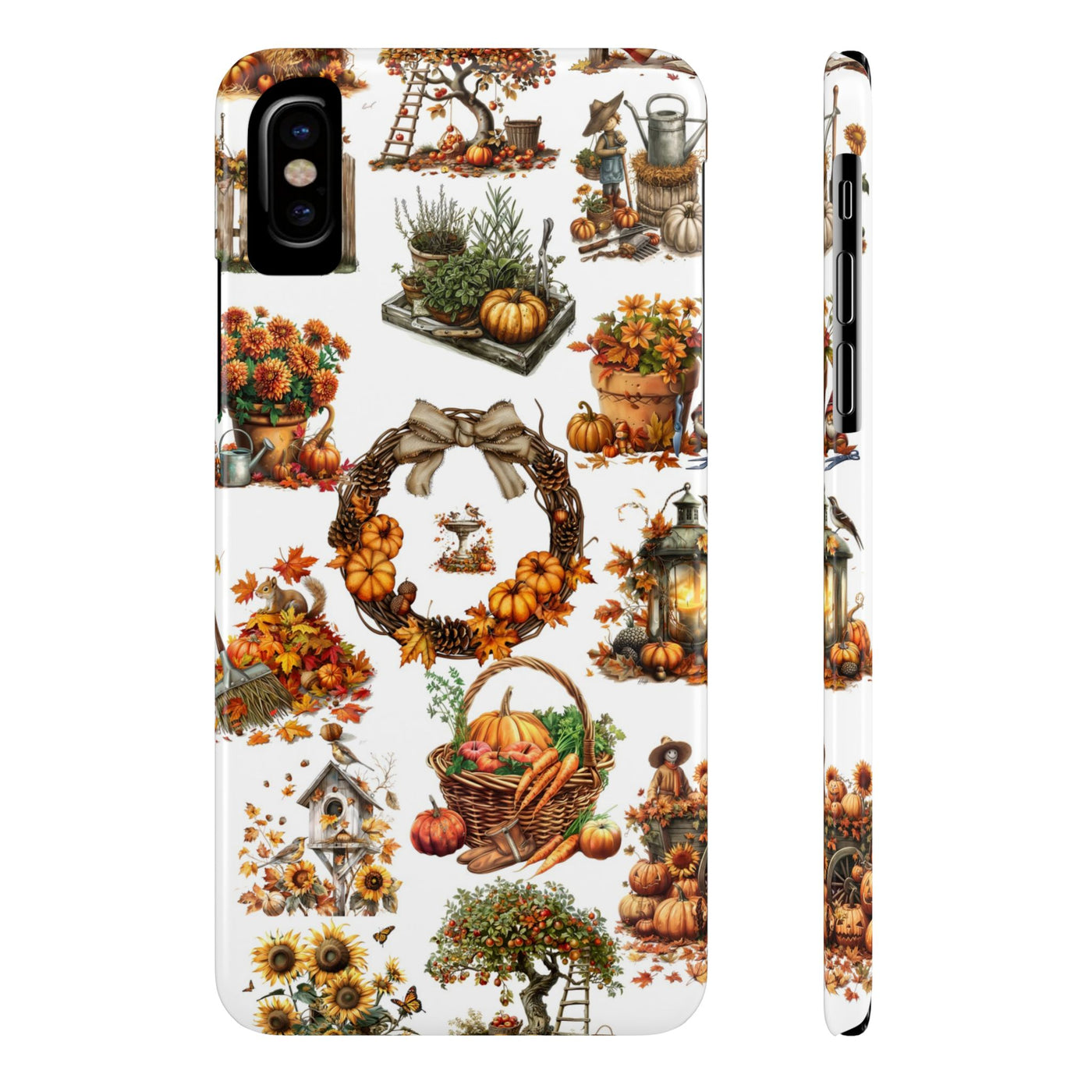 Slim Fall Leaves Collage Cute Phone Cases for Iphone | iPhone 15 Case | iPhone 15 Pro Max Case, Iphone 14, Iphone 14 Pro Max, Iphone 13, 12