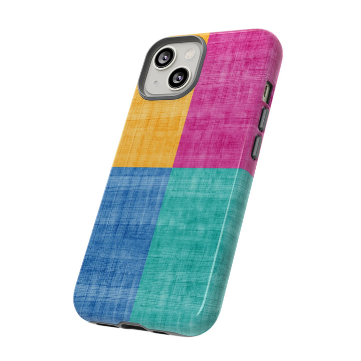 Impact Resistant, Colored Shapes, Cute Phone Cases for Samsung S24, S23, S22, S21, IPhone 15 pro Iphone 14 pro Iphone 13 IPhone 12 Iphone 11 - Studio40ParkLane