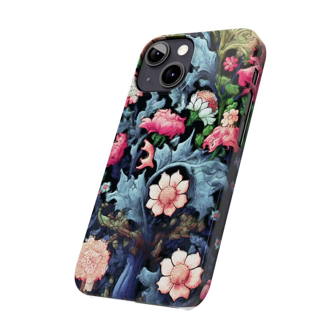 Slim Cute Phone Cases for Iphone - | iPhone 15 Case | iPhone 15 Pro Max Case, Iphone 14 Case, Iphone 14 Pro Max, Iphone 13, Flowers Scene - Studio40ParkLane