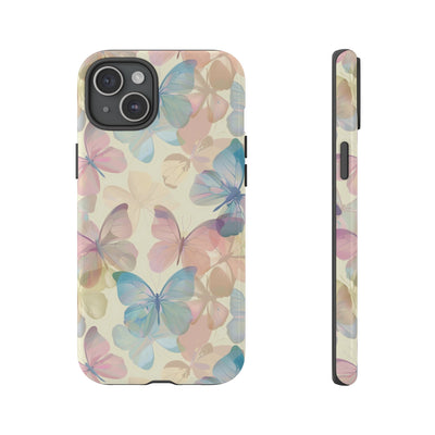 Cute Samsung Case | Cool Iphone Case | Summer Pastel Butterflies, Samsung S24, S23, S22, S21, IPhone 15 Case | Iphone 14 Case, Iphone 13 Case