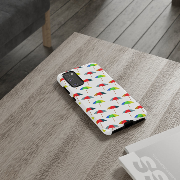 Cute Samsung Phone Case | Aesthetic Samsung Phone Case | Galaxy S23, S22, S21, S20 | Colorful Beach Parasols, Protective Phone Case - Studio40ParkLane